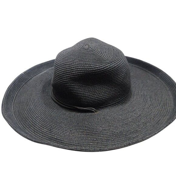 Sunday Afternoons Wide Brim Black Sun Hat With Adjustable‎ Cord - Picture 1 of 7